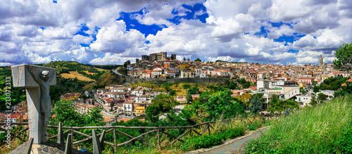 Beautiful medieval villages (borgo) of Italy - scenic Melfi in Basilicata. photo