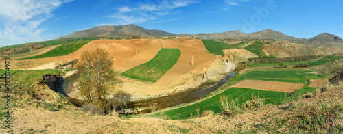 Panorama of Nature landscape in Lorestan Province. Iran photo