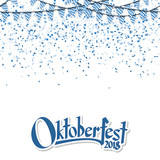 Oktoberfest 2018 garlands with confetti