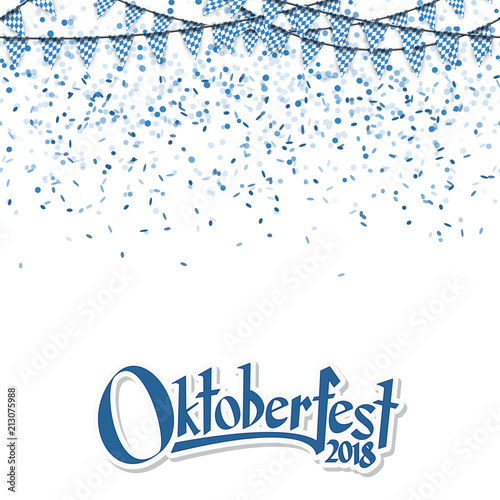 Oktoberfest 2018 garlands with confetti