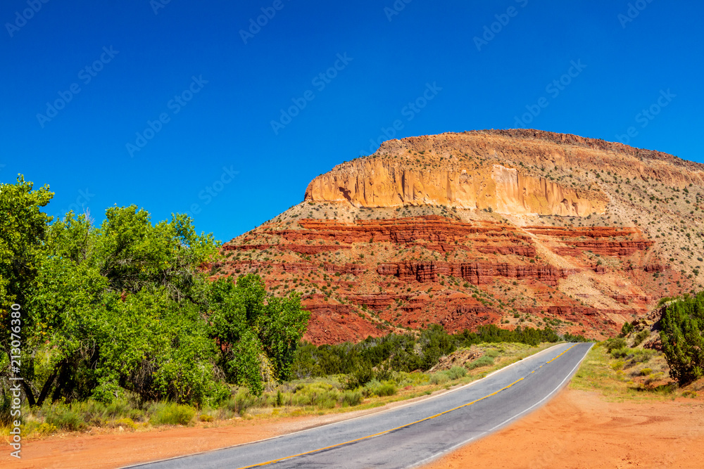 Fototapeta premium Counrty Road w Jemez w Nowym Meksyku