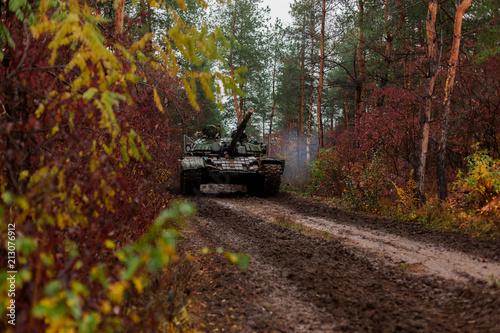 Ukraine Donbass military conflict armed forces and tanks to protect freedom and independence