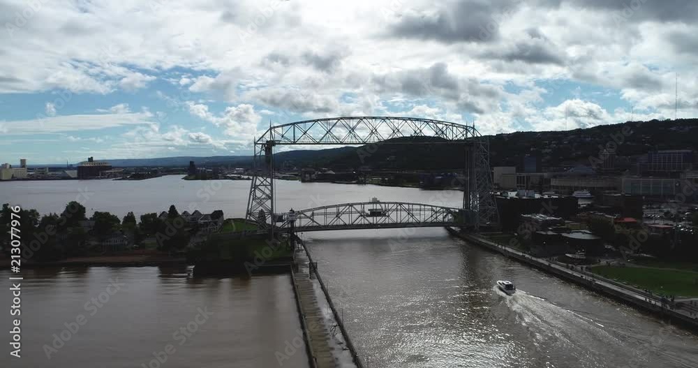 Lifting Bridge - Aerial - Duluth, MN Lifting Bridge - Aerial - Duluth, MN