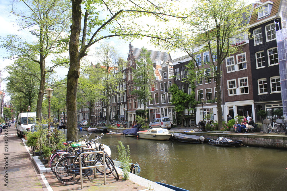 Am Fluss in Amsterdam