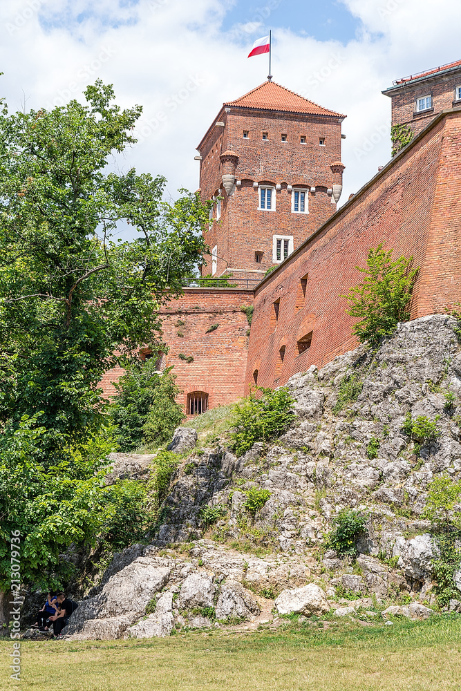 Castle Wawel in Krakow (Poland)