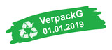 VerpackG, Stichtag 01.01.2019, Recycling Logo, Verpackungsgesetz