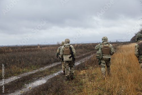 Ukraine Donbass military conflict armed forces and tanks to protect freedom and independence