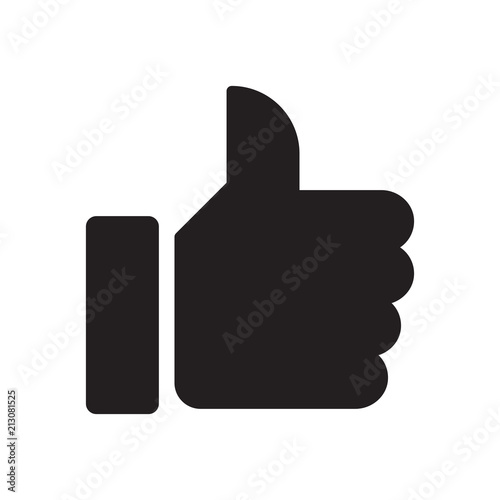 Icon Like, Thumb Up . Logo, design, universal, business, social media. Pixel perfect. Vector Eps10.