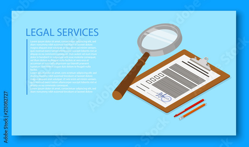 Legal services landing page template.