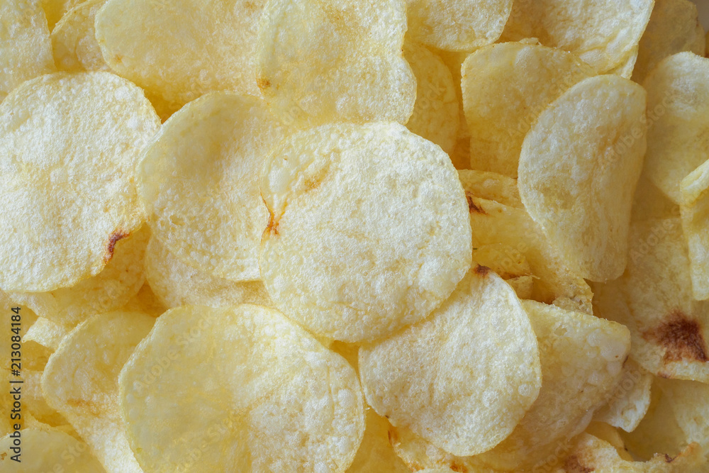 crispy potato chips snack texture background crispy potato chips snack texture background