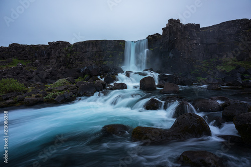 Oxararfoss  Thingvellir National Park  South Region  Iceland 