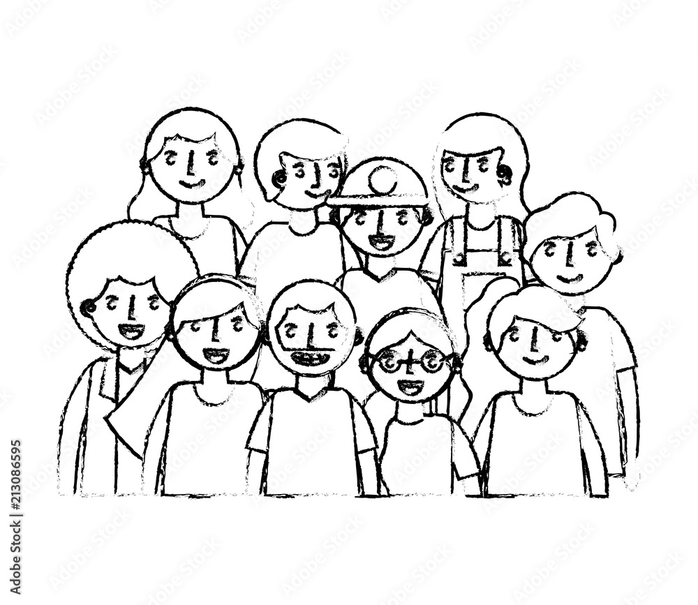 young people avatar character young people avatar character