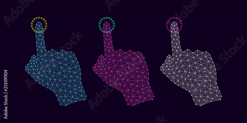 Technology Hand with line Connections, Plexuses