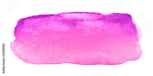 Abstract purple watercolor brush stroke
