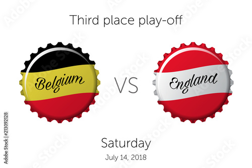 Soccer championship | Third place play-off - Belgium VS England - July 14, 2018 