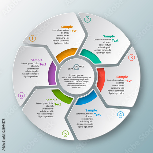 Abstract 3D Paper Infographics