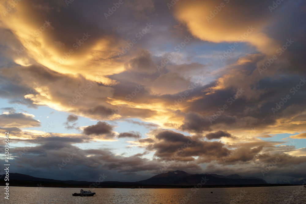 Naklejka premium Puerto Natales, Patagonia, Chile