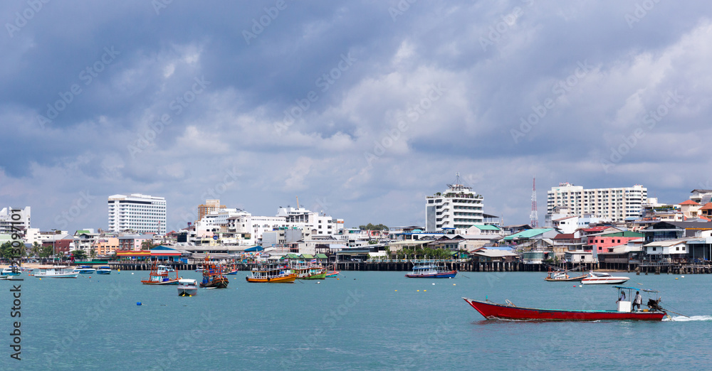 Lively maritime traffic