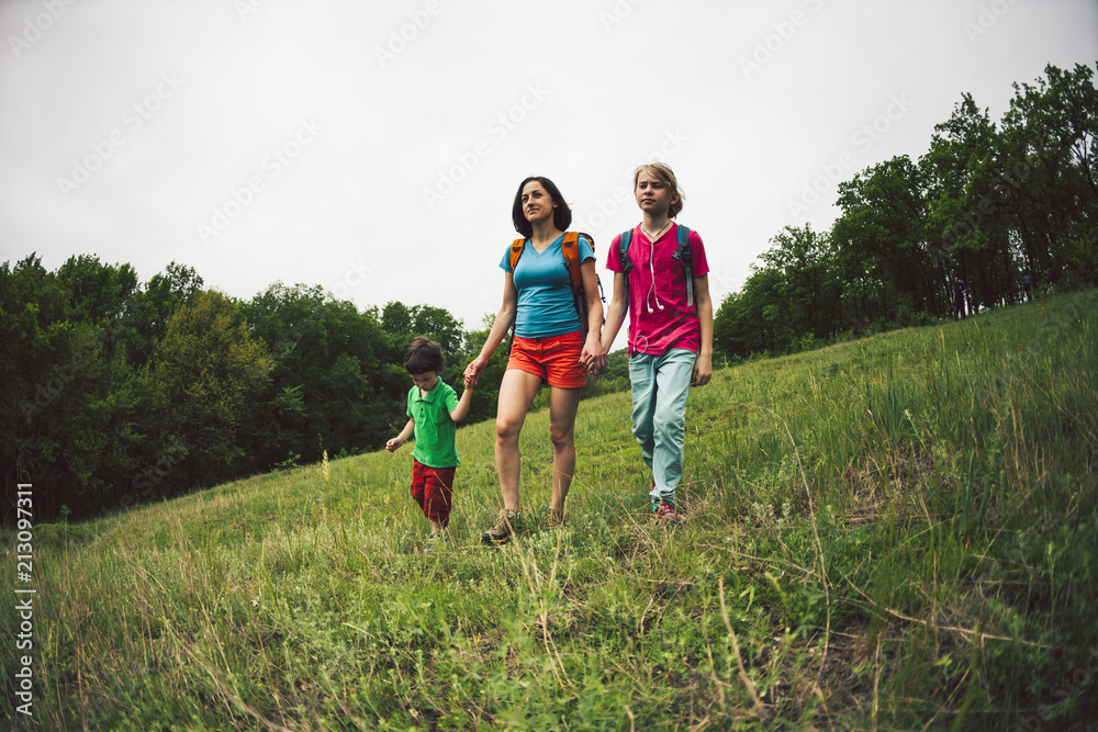 Hike with children.