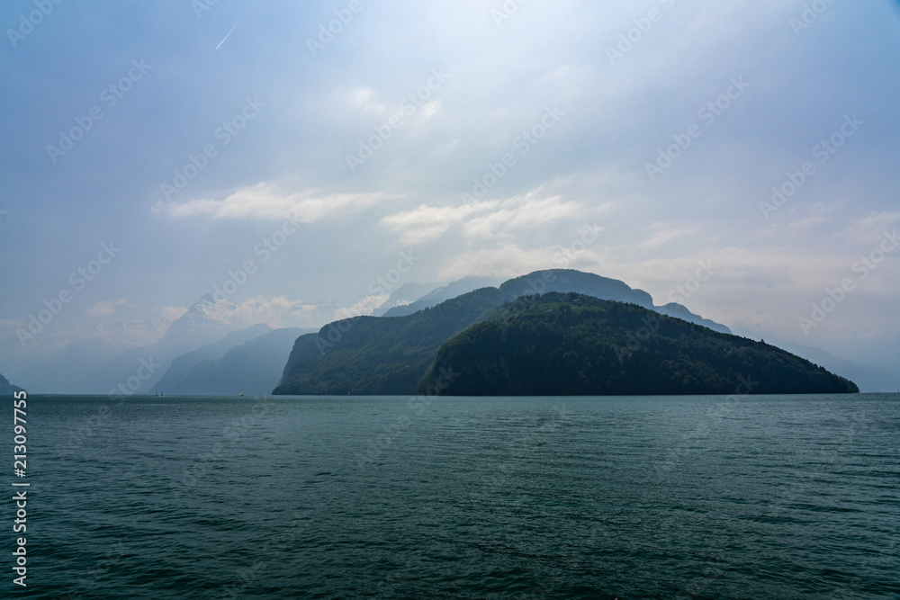 Swiss, lake Lucerne view