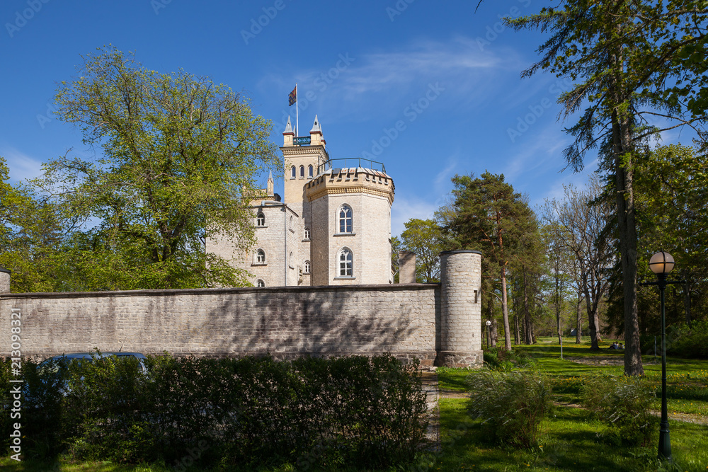 Laitse castle is the classical Estonian limestone medieval building