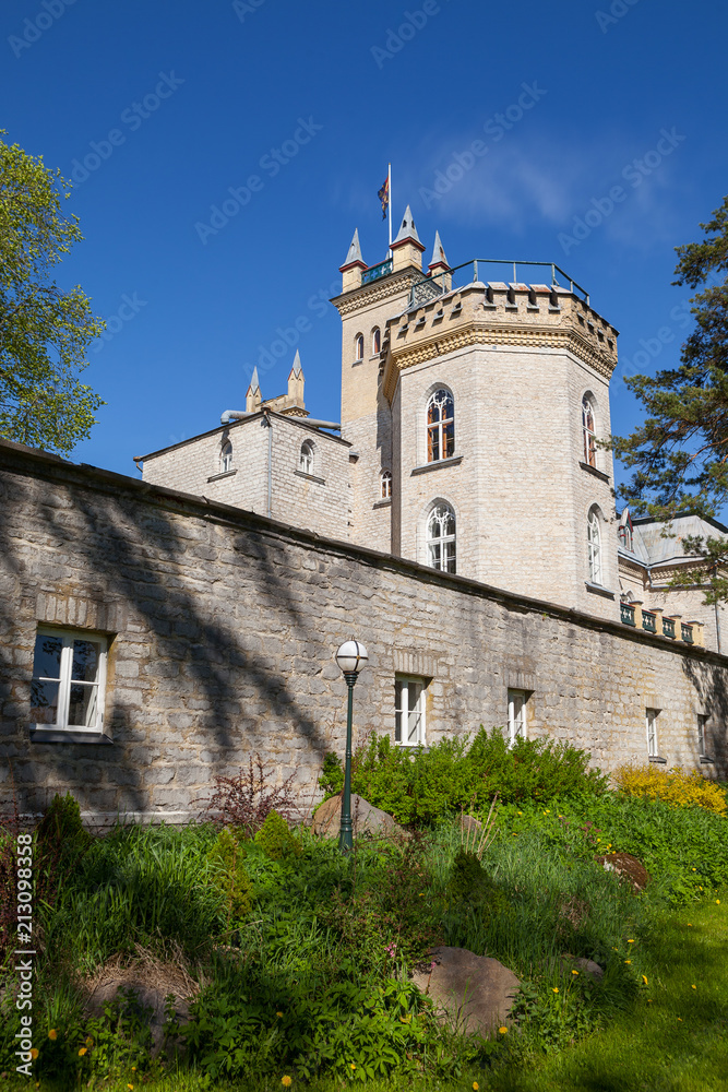 Laitse castle is the classical Estonian limestone medieval building