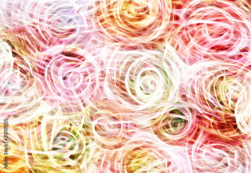Art, pale Colorful light streaks abstract background in yellow, red, purple and green colors