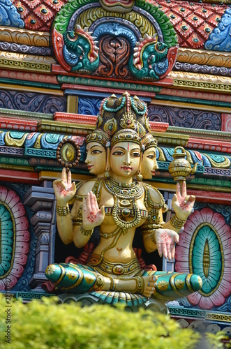 color temple Sri Mariamman thailand bangkok hinduism religion india sculpture gods © Сергей Кошевой