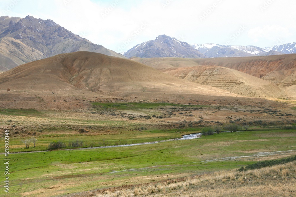 The route of  beautiful scenic from Bishkek  to Naryn city of Kyrgyzstan