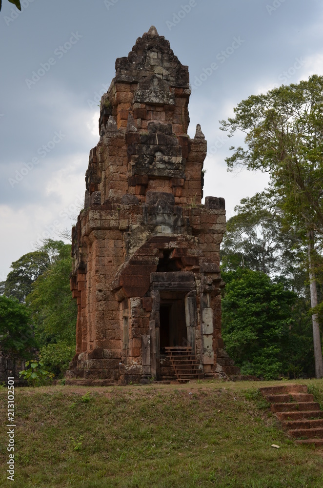ancient angkor temple cambodia hindu stone landscape