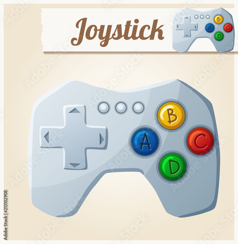 Joystick. Cartoon vector illustration