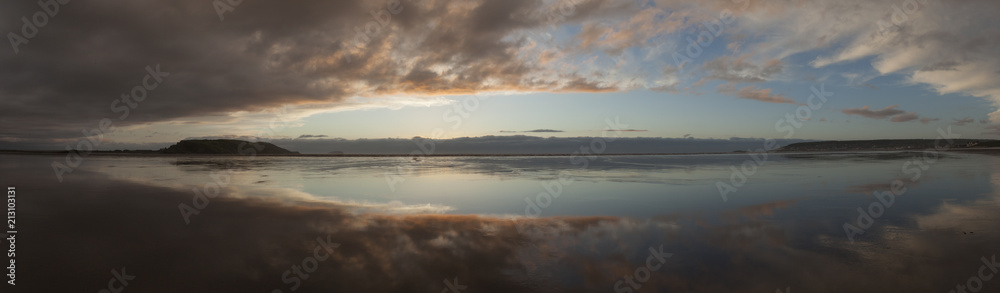 Weston Bay Sunset Panorama