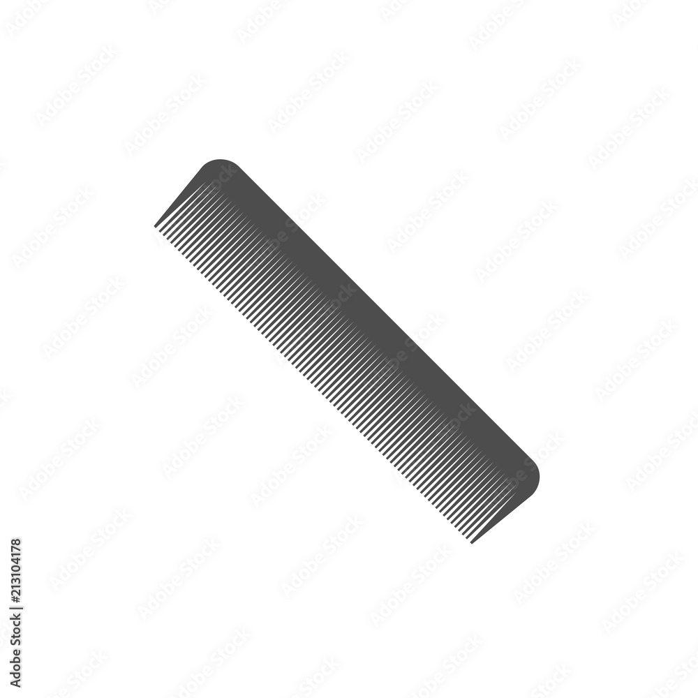 Comb icon. Vector illustration, flat design. Comb icon. Vector illustration, flat design.