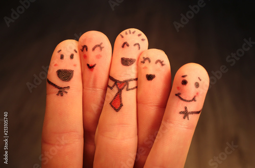 Happy schools friends finger puppets
