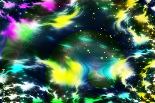 Colorful fractals - rainbow explosion