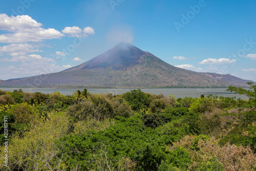 Momotombo Volcano Near Old Leon, Nicaragua photo