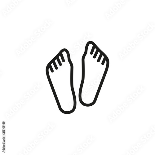 Human feet line icon. Feet massage, pedicure, footprint. Body care concept. Can be used for topics like health, beauty, hygiene