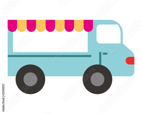 shop fast food truck isolated icon