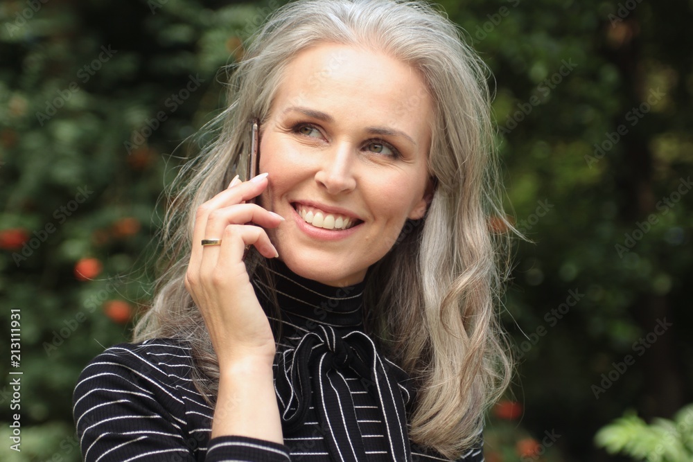 Mature woman outside Mature woman outside