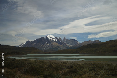 Obraz na płótnie Chile, Patagonia, Torres Del Paine Park w salonie