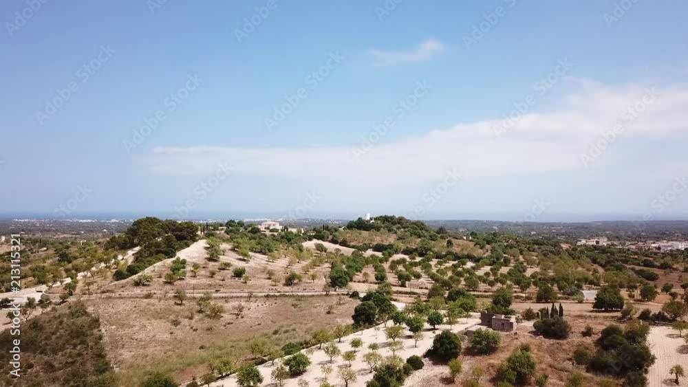 Aerial: Summer landscape of Mallorca, Spain Aerial: Summer landscape of Mallorca, Spain