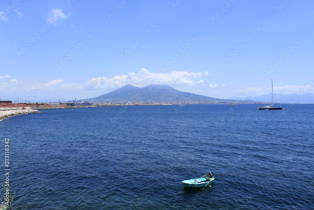 Obraz premium Panorama soleggiato Napoli - Napoli, Italia