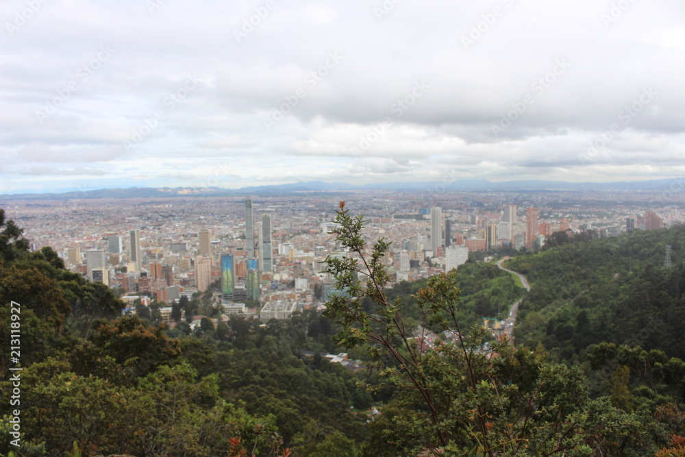 Vista de Bogotá desde el cerro