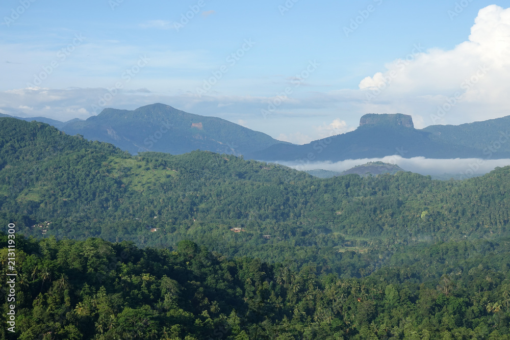 Bible Rock in the central part of Sri Lanka. Bathalegala mountain