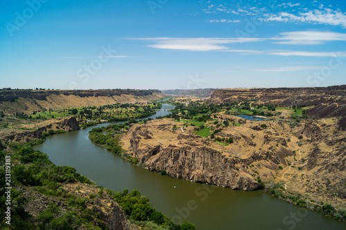 The Snake River and Magic Valley near Twin Falls, Idaho, USA