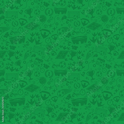 Football, Soccer seamless pattern vector