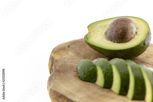 Avacado On White Background