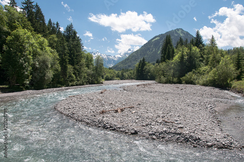 Flusstal der Trettach bei Oberstdorf photo