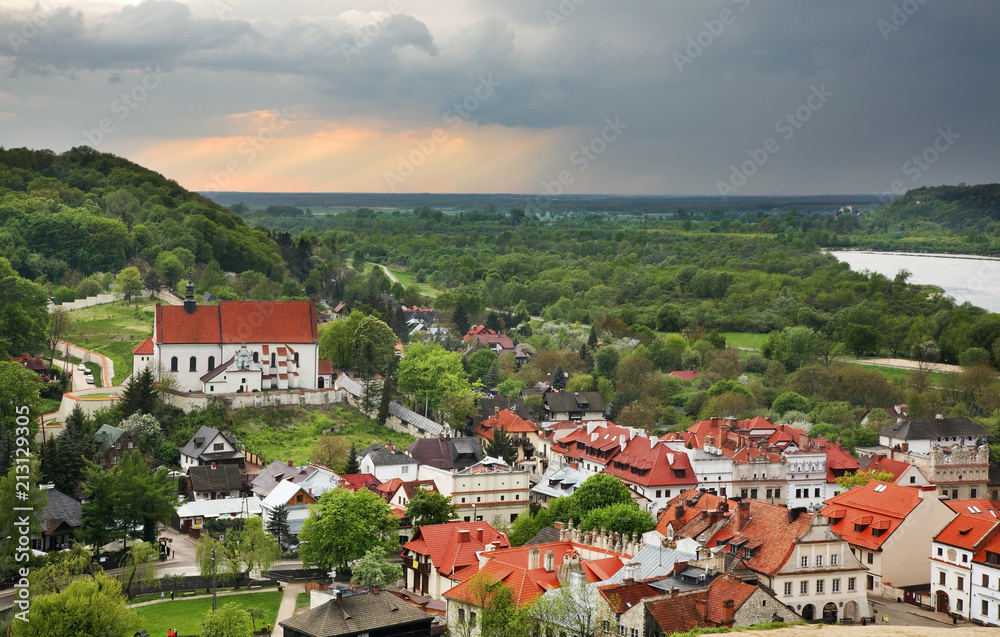 Panoramic view  of Kazimierz Dolny. Poland