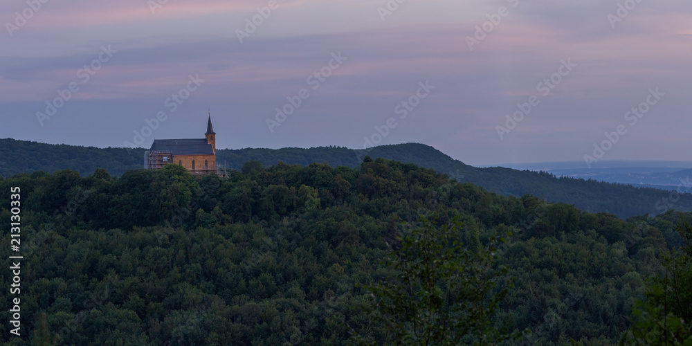 Guegel Chapel Hill Landscape in Bavaria